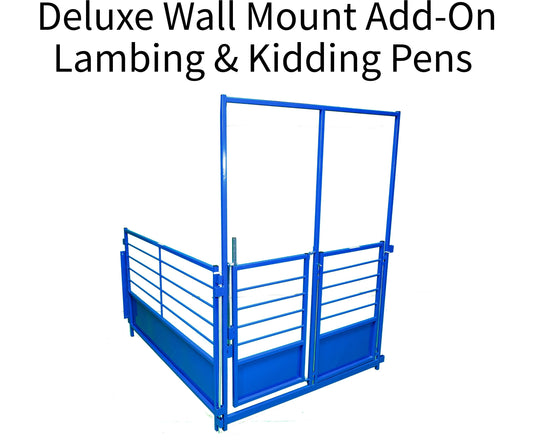 Deluxe Wall Mount Add-On Lambing & Kidding Pens | Sydell sheep and goat lambing pen for livestock handling and animal flow