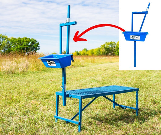 Milking Head Piece and 1’ Poly Feeder Set 0735 sheep and goat hay feeder for livestock handling and animal flow