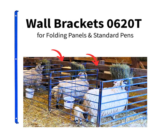 Wall Brackets for Folding Panels & Standard Pens 0620T sheep and goat lambing pen for livestock handling and animal flow