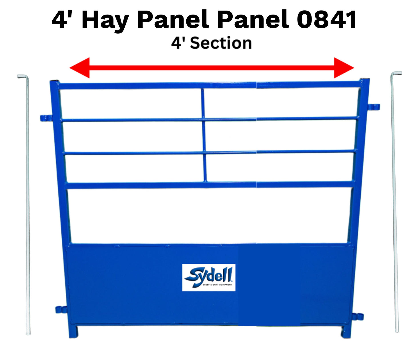 Horned Stock-Friendly Hay Panel – Available in 4′ & 8′ sheep and goat grain feeder for livestock handling and animal flow