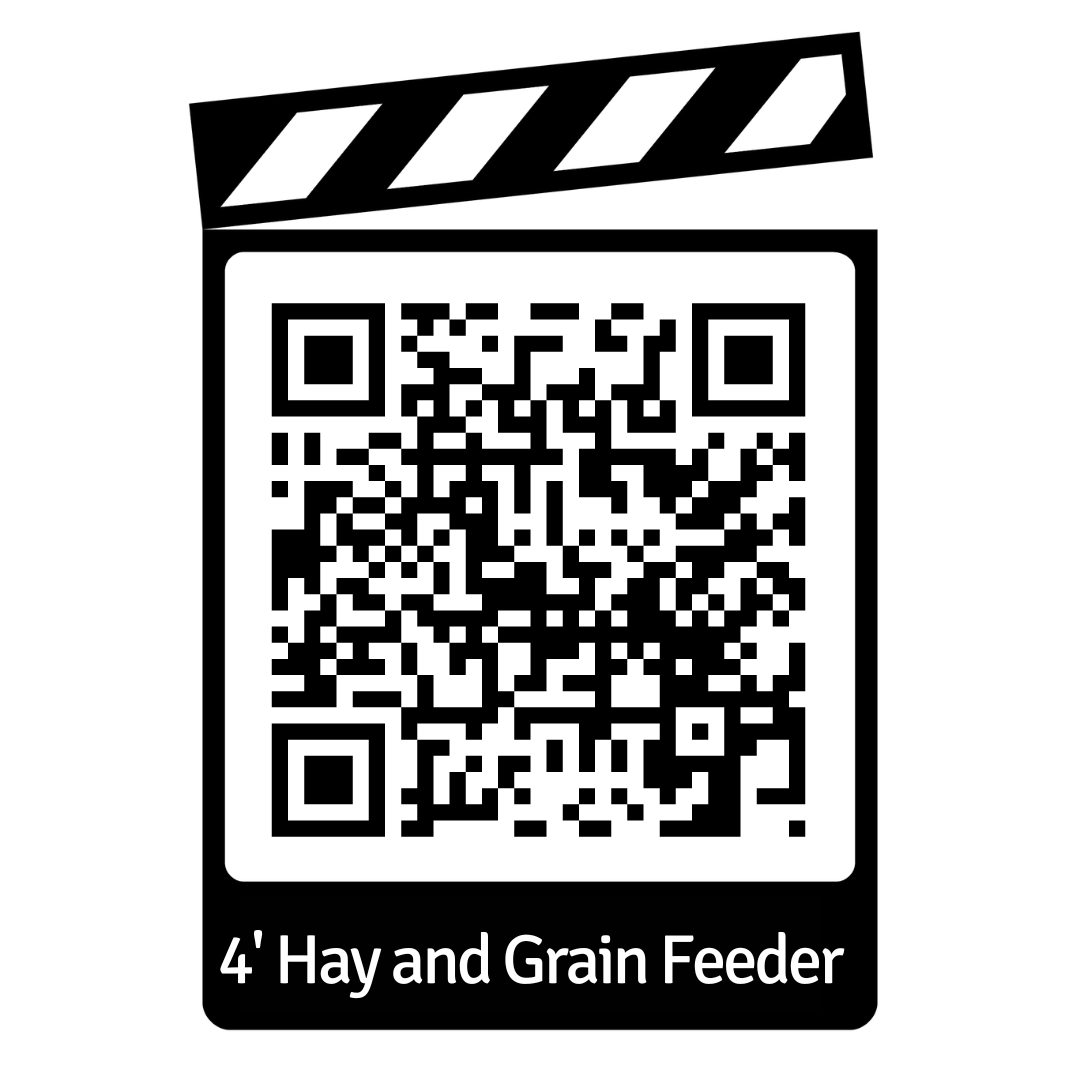 Poly Hay/Grain Feeder (206/207) installed in barn layout for efficient sheep and goat handling