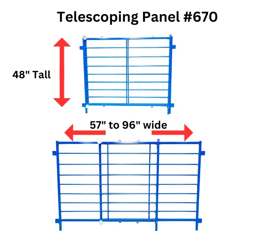 Telescoping Panel 0670 | Sheep & Goat Lambing & Kidding Pens