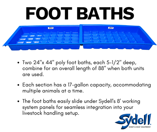 Poly Foot Baths for Sheep & Goats | Sydell #0990B