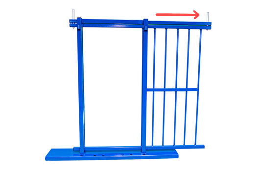 Sheep and goat handling chute setup designed for safer handling and routine management