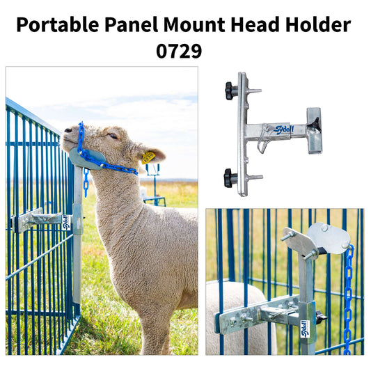 Portable Panel Mount Head Holder for Sheep & Goats | Sydell #0729