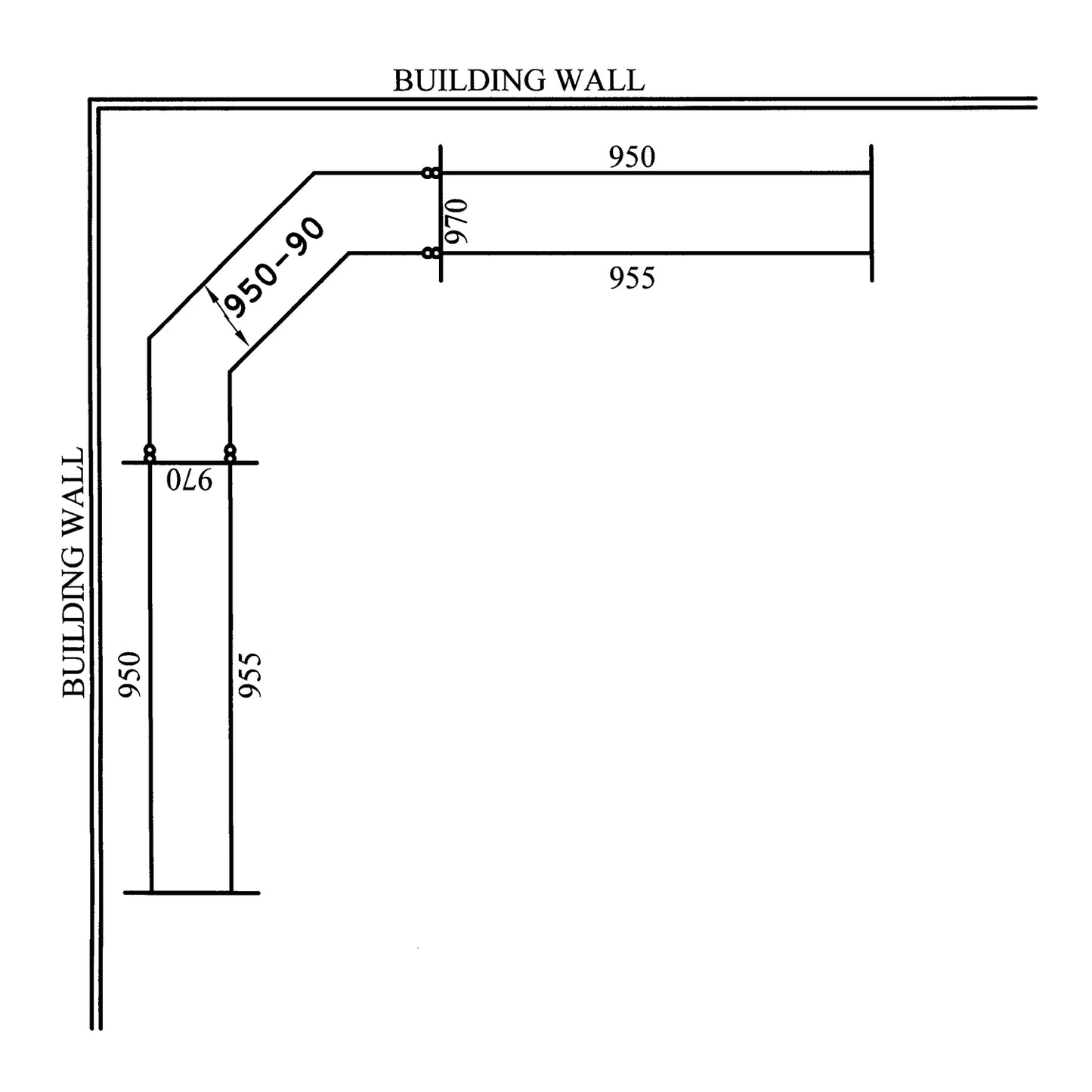 Pair of 90 Degree Solid Panels (950-90)