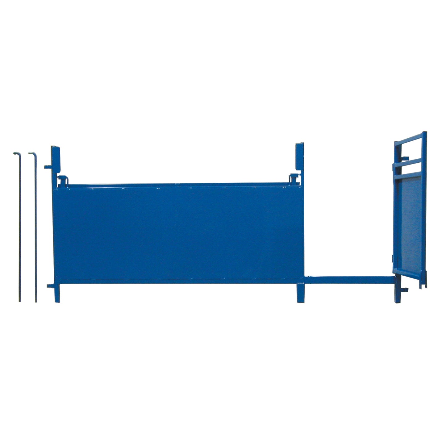 8' Solid Panel with Drop Top and Walk-Thru Gate (955WTL) sheep and goat livestock equipment for livestock handling and animal flow