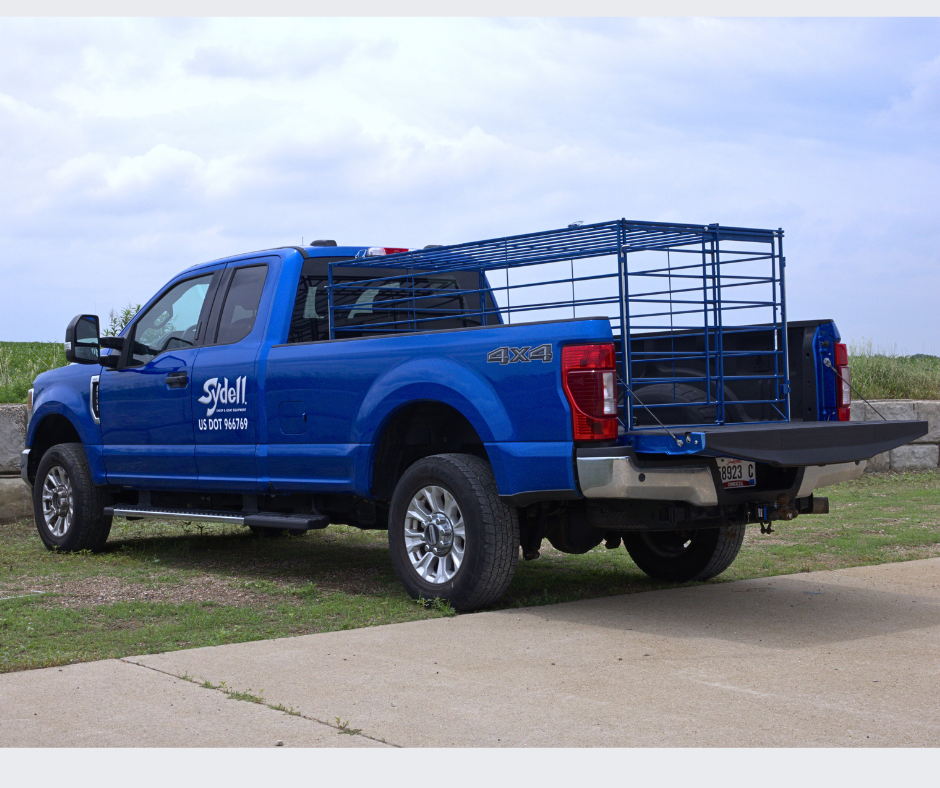 Sheep and goat transport panels and pickup racks for livestock hauling - USA-made sheep transport equipment and goat transport equipment by Sydell