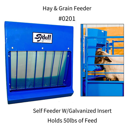 Poly Hay & Grain Feeder for Sheep & Goats | Sydell #0201 / #0202