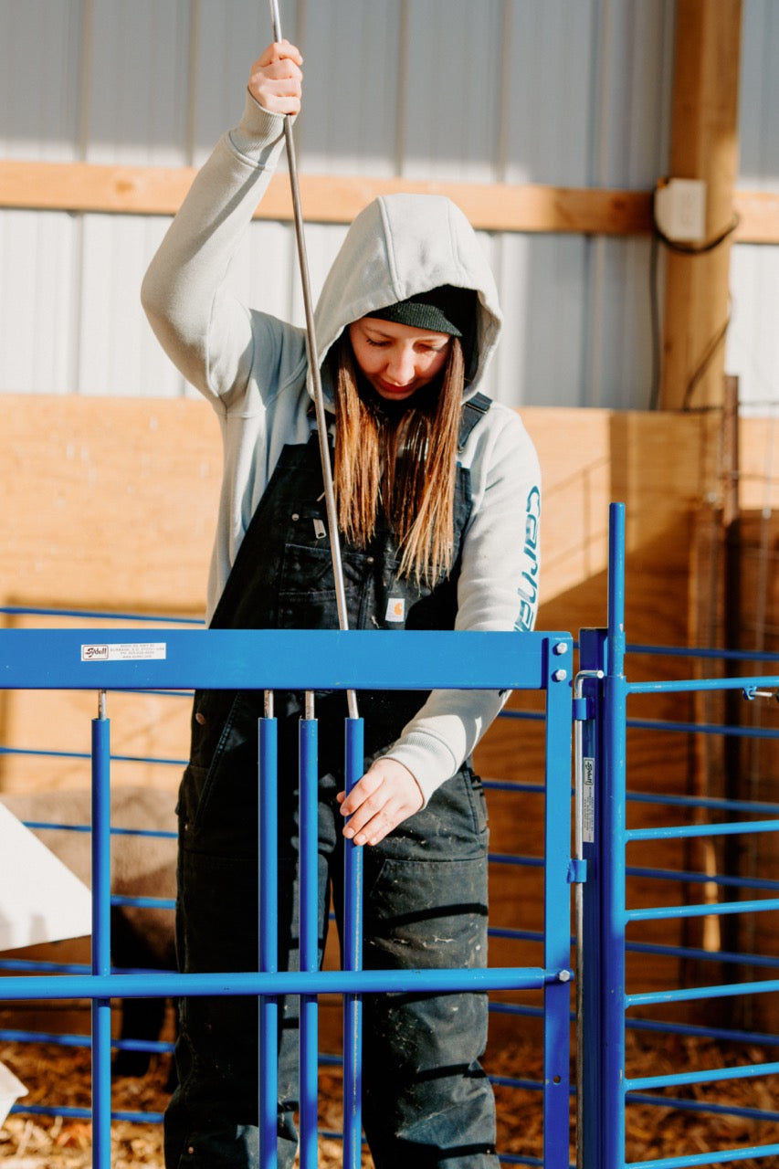 Sydell Adjustable Roller Creep Gate for lambing and kidding pens sheep goat equipment