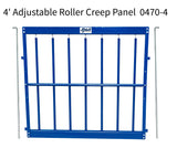 Adjustable Roller Creep Panel for Sheep & Goats | Lamb & Kid Creep Feeding Gate – Item 0470