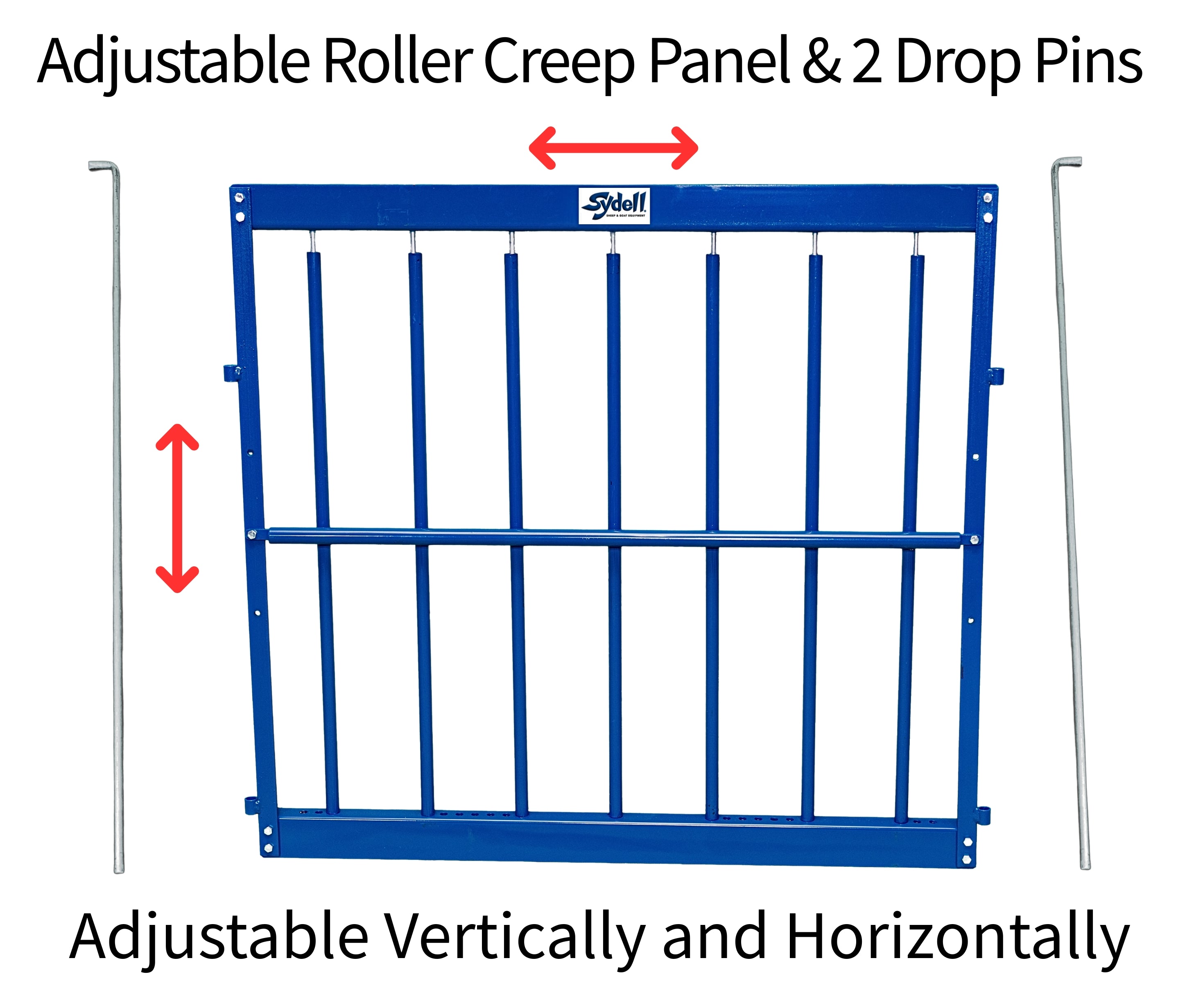 Adjustable Roller Creep Panel for Sheep & Goats | Lamb & Kid Creep Adjustable Roller Creep Panel for Sheep & Goats | Lamb & Kid Creep