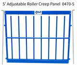 Adjustable Roller Creep Panel for Sheep & Goats | Lamb & Kid Creep Feeding Gate – Item 0470