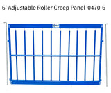 Adjustable Roller Creep Panel for Sheep & Goats | Lamb & Kid Creep Feeding Gate – Item 0470