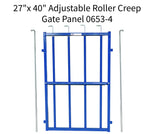 Adjustable Roller Creep Panel for Sheep & Goats | Lamb & Kid Creep Feeding Gate – Item 0470