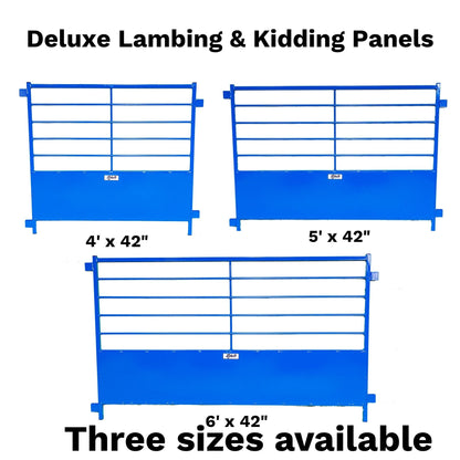 Deluxe Lambing & Kidding Panel with 18" Draft Guard | Sydell 0652-0 sheep and goat lambing pen for livestock handling and animal flow