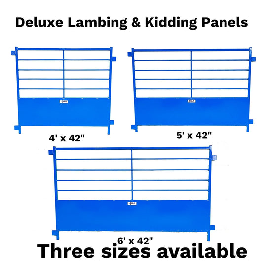 Deluxe Lambing & Kidding Panel with 18" Draft Guard | Sydell 0652-0 sheep and goat lambing pen for livestock handling and animal flow