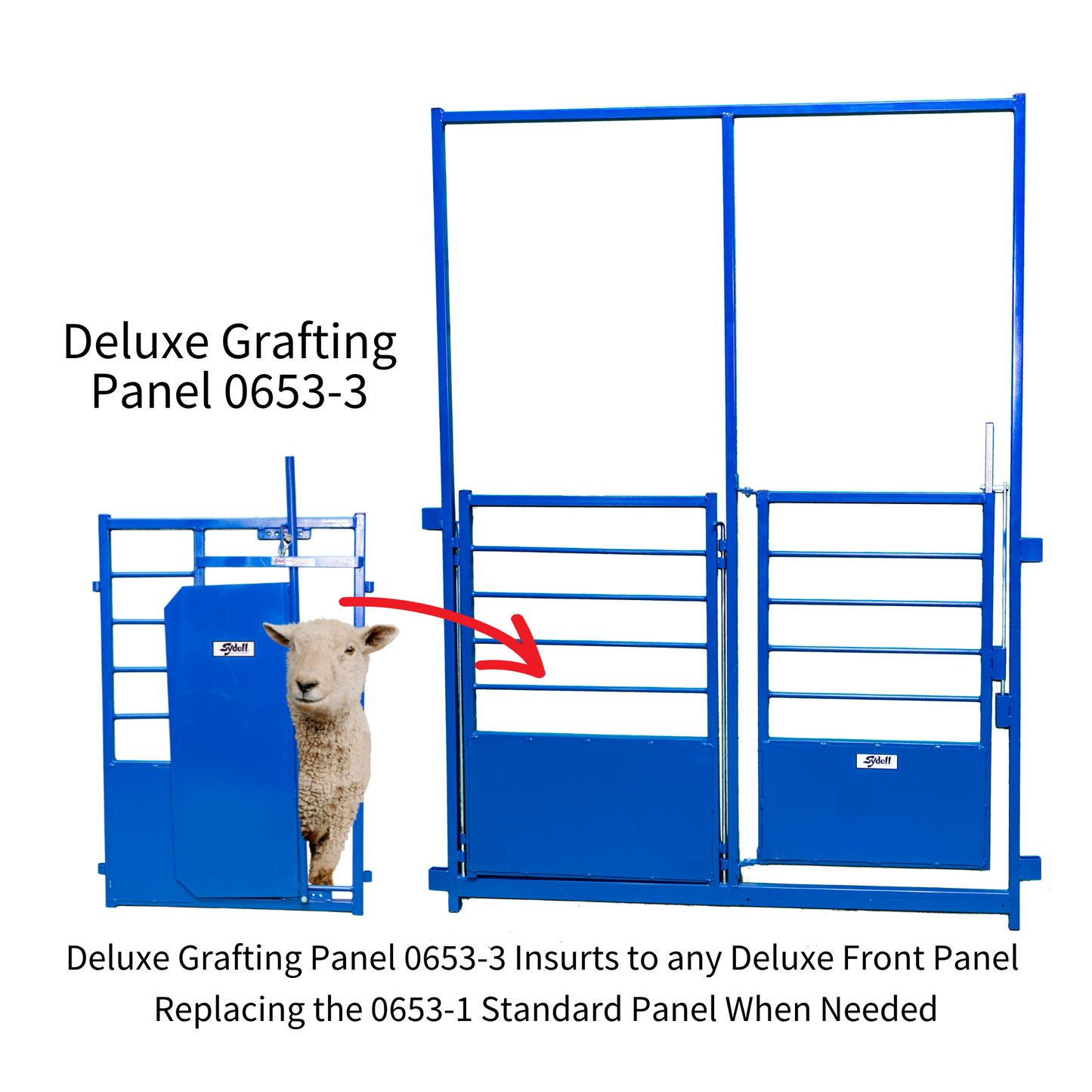 Deluxe Pin-In Grafting Gate Panel for Lambing & Kidding Pens for Sheep & Goats | Sydell #0653-3