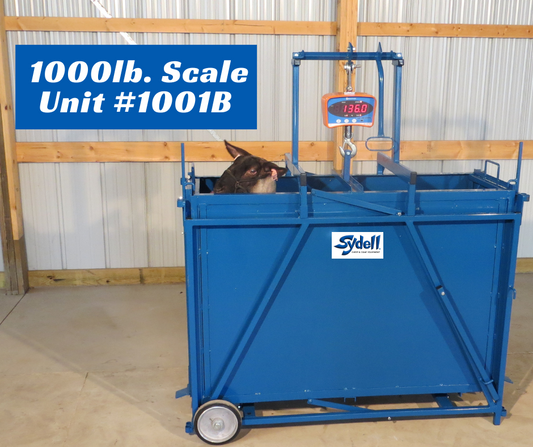 1000 lb.Electronic Scale w/Cage & End Gates (1001B)