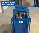 1000 lb.Electronic Scale w/Cage & End Gates (1001B)