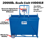 2000 lb. Digital Scale w/Right & Left Hinge Doors (1001LR)