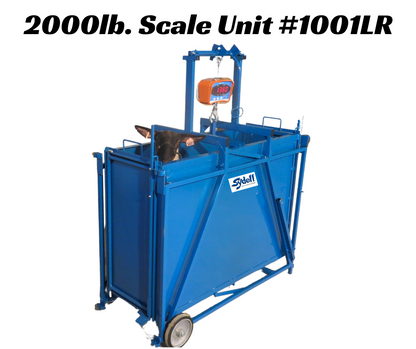 2000 lb. Digital Scale w/Right & Left Hinge Doors (1001LR) sheep and goat livestock equipment for livestock handling and animal flow