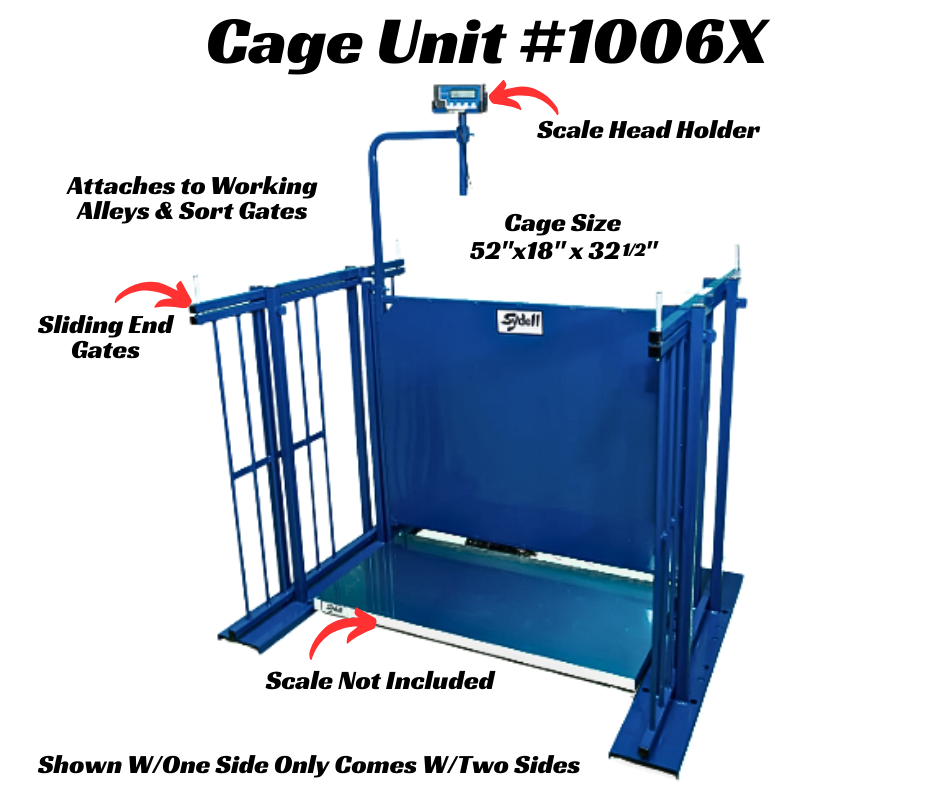 Livestock Cage Unit For Scale 1006X sheep and goat livestock equipment for livestock handling and animal flow