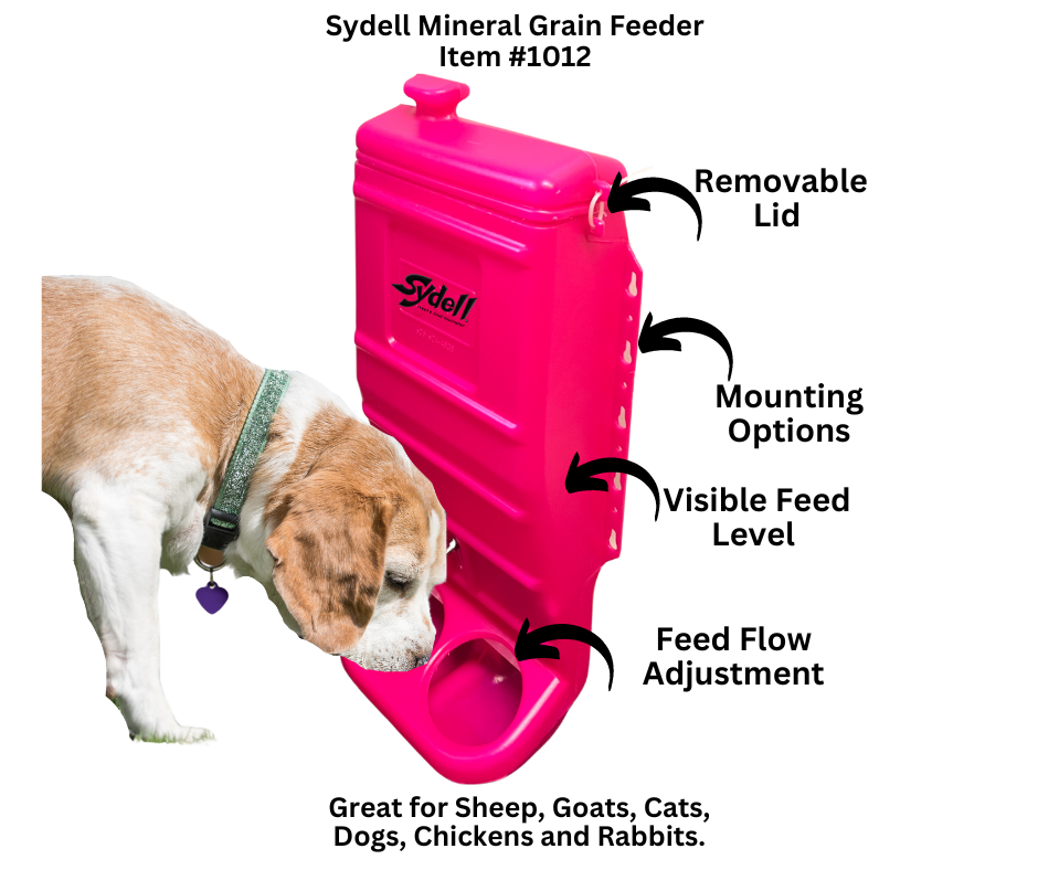 Pink Mineral & Grain Feeder #1012
