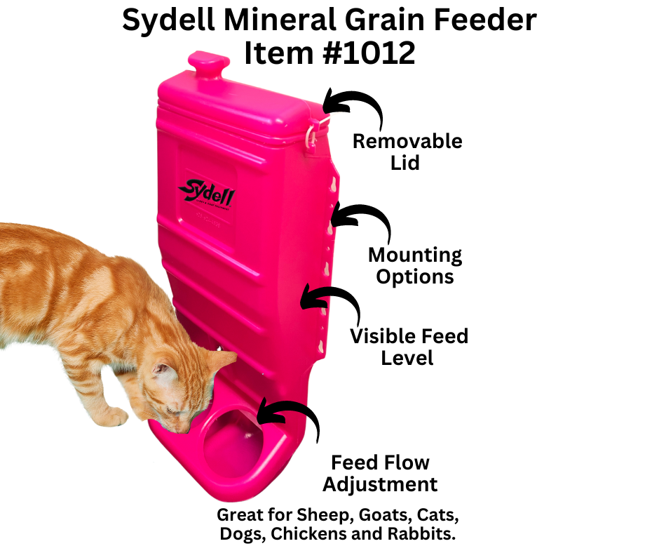 Pink Mineral & Grain Feeder #1012