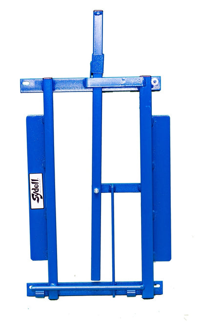 Milking Stanchion Only (1050) installed in barn layout for efficient sheep and goat handling