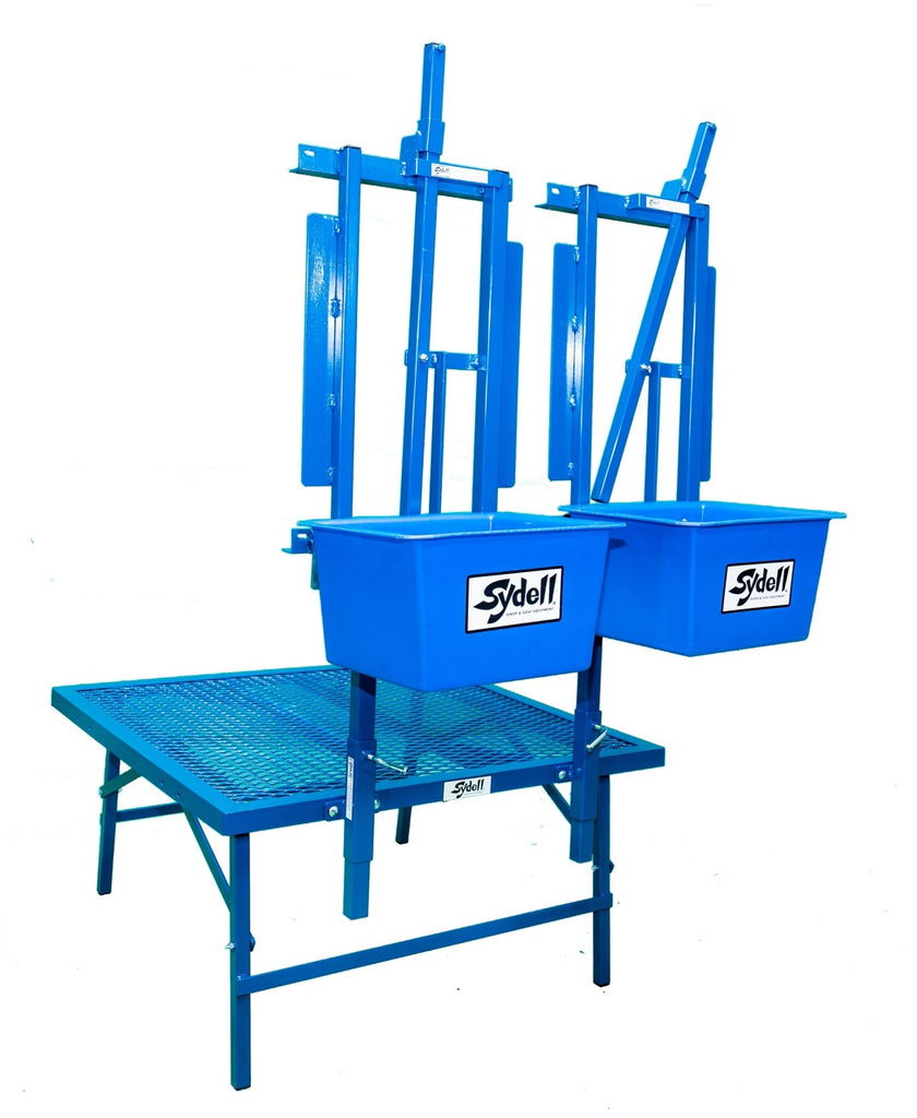 Sydell goat and lamb milking stanchion for two heads goat and sheep farming