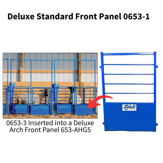 0653-1 – Pin-In Standard Front Panel
The standard front configuration for everyday lambing and kidding pen use.