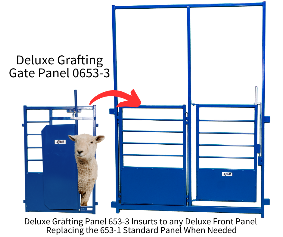 Sydell Deluxe Pin-In Grafting Gate Panel for Lambing & Kidding Pens | Sydell Item #0653-3 sheep and goat kidding pen for livestock handling and anim
