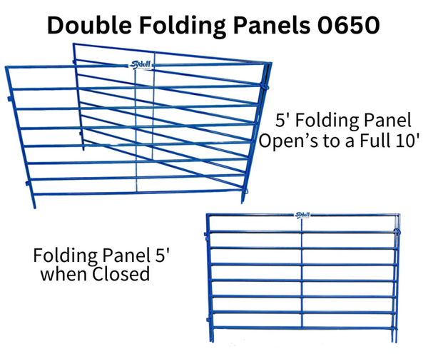 5' Double Folding Panels for Sheep & Goats – 10' Total Length | Sydell ...