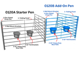 Sydell Folding Lambing & Kidding Pen Add-On – Wall-Mount | Sheep & Goat Pen (Model 0120B) sheep and goat lambing pen for livestock handling and anim