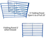 5' Double Folding Panels for Sheep & Goats – 10' Total Length | Sydell 0650