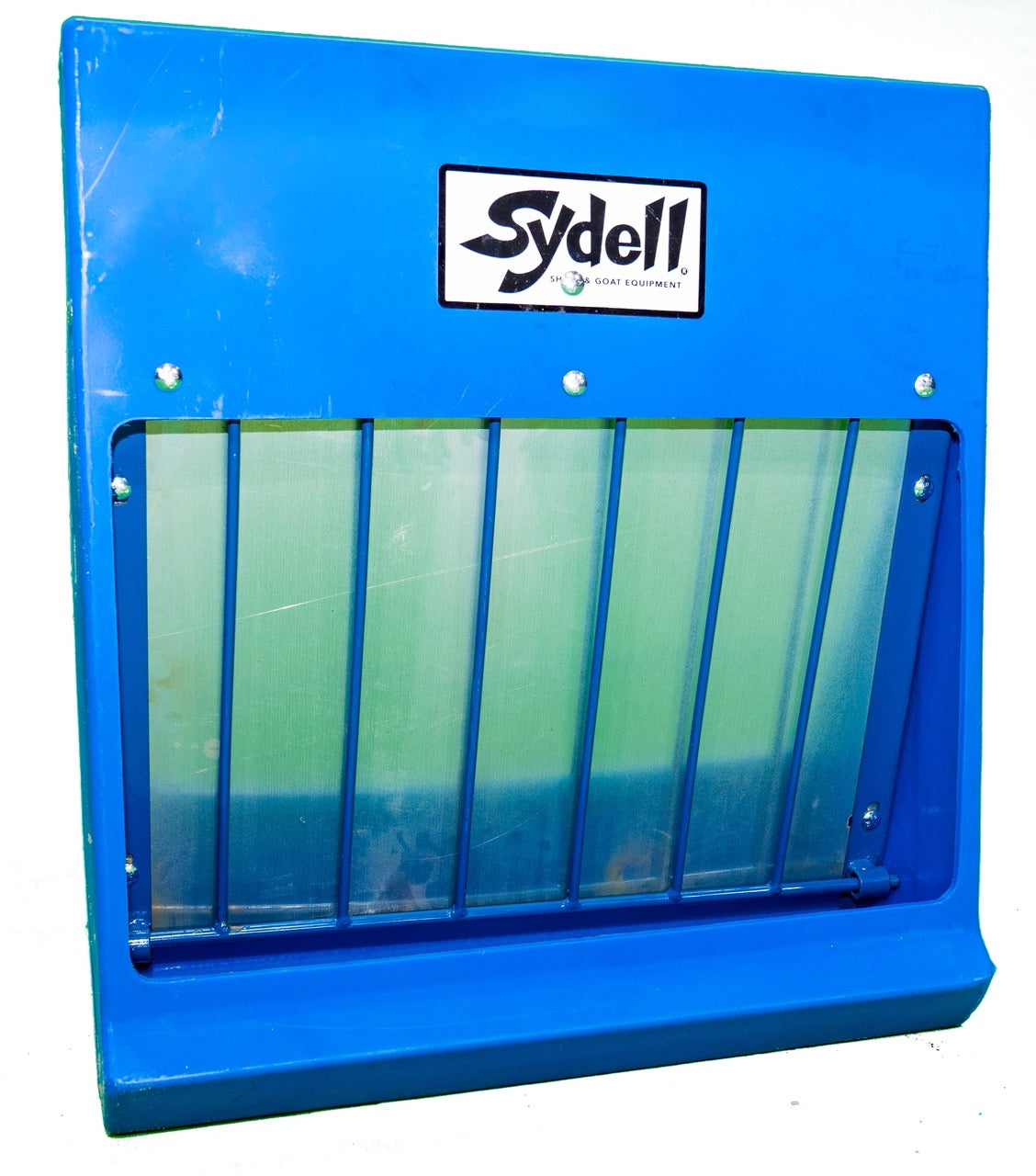 Galvanized steel insert Poly hanging hay basket for feeding sheep or goats