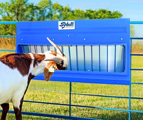 Poly Hay/Grain Feeder (206/207) for Sheep & Goats | Sydell – Sydell, Inc
