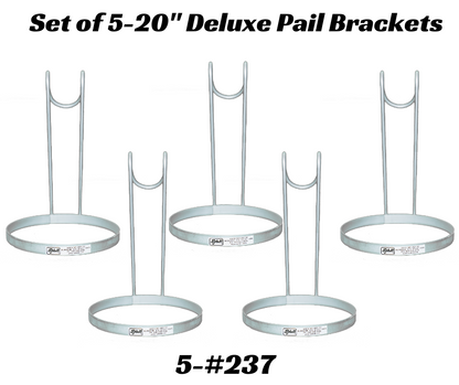 Sydell Deluxe Pail Bracket – 10" Diameter Bucket Holder for Sheep, Goats & Small Livestock | Items #0236 / #0237 / #0238 installed in barn layout fo