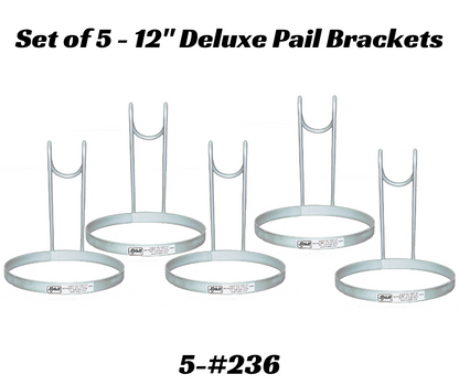 Sydell Deluxe Pail Bracket – 10" Diameter Bucket Holder for Sheep, Goats & Small Livestock | Items #0236 / #0237 / #0238 sheep and goat barn system