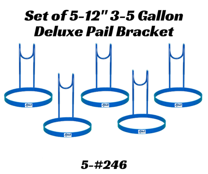 Pail Brackets 12" Ring holds most 3-5 Gallon available heights 12", 20", 28" sheep and goat handling equipment for livestock handling and animal flo