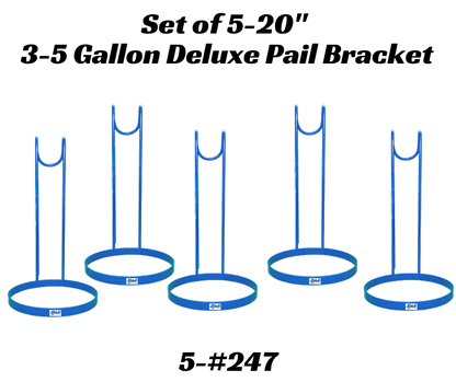 Pail Brackets 12" Ring holds most 3-5 Gallon available heights 12", 20", 28" installed in barn layout for efficient sheep and goat handling