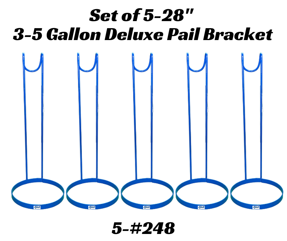 Pail Brackets 12" Ring holds most 3-5 Gallon available heights 12", 20", 28" sheep and goat barn system for livestock handling and animal flow