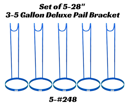 Pail Brackets 12" Ring holds most 3-5 Gallon available heights 12", 20", 28" sheep and goat barn system for livestock handling and animal flow