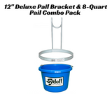 Sydell Deluxe Pail Bracket & 8-Quart Pail – Choose 12", 20", or 28" Height