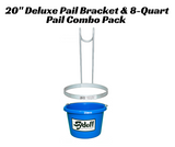 Sydell Deluxe Pail Bracket & 8-Quart Pail – Choose 12", 20", or 28" Height