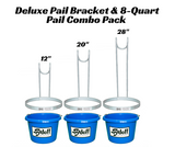 Sydell Deluxe Pail Bracket & 8-Quart Pail – Choose 12", 20", or 28" Height