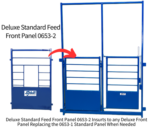 Feed and Water Front Panel for Deluxe Lambing and Kidding Pens | Sydell Item # 0653-2 sheep and goat lambing pen for livestock handling and animal f