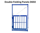 4' Arched Walk-Through Swing Gate with Adjustable Roller Creep Gate | Sydell 0475