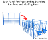 All Bar Back Panel with 2 Drop Pins for Freestanding Lambing and Kidding Pens | Sydell Item # 0450-4, 0450-5